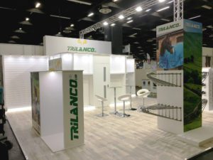 Trilanco stand with seats and lighting
