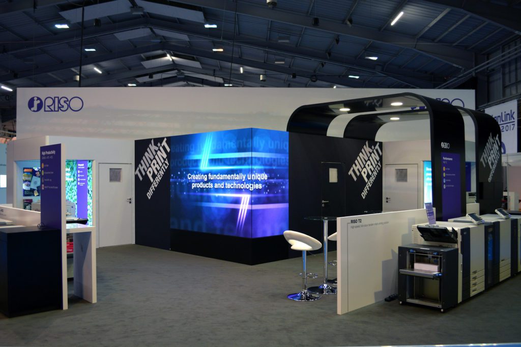 Sustainable Exhibition Stand - Riso Videowall